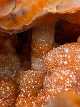 Load image into Gallery viewer, “Goblin Chalcedony” Pink &amp; Orange Druzy Botryoidal Stalactites — Tichka Massif, High Atlas, Morocco
