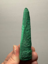 Load image into Gallery viewer, 3.8” High-Grade Malachite Stalactite “Cave” Formation | DR Congo | Mineral Collector Specimen
