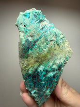 Load image into Gallery viewer, 4” Polished Native Copper in Chrysocolla — Display Specimen (Indonesia)

