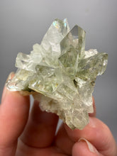 Load image into Gallery viewer, Chlorite-Included Faden Quartz Cluster (Green Phantom Quartz) | Pakistan Mineral Specimen
