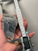 Load image into Gallery viewer, Druzy Chalcedony Stalactite with Druzy Clear Apophyllite | Maharashtra, India
