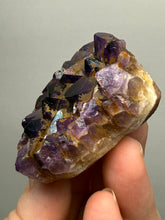 Load image into Gallery viewer, Premium Hematite-Phantom Deep Magenta Ametrine Cluster | Deccan Traps, India | Collector Mineral Specimen
