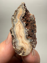 Load image into Gallery viewer, Polished Malawi Agate Half – High-Grade African Banded Agate Display Specimen
