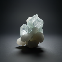 Load image into Gallery viewer, High-Grade Light Mint Green Apophyllite + White Stilbite | Deccan Traps, Maharashtra, India
