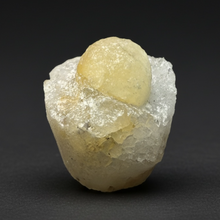 Load image into Gallery viewer, Rare Botryoidal Yellow Fluorite on Quartz Matrix  Collector Mineral Specimen – Maharashtra, India
