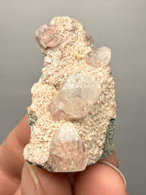 Load image into Gallery viewer, Pink Apophyllite on Red &amp; Green Heulandite – Deccan Traps, Maharashtra, India
