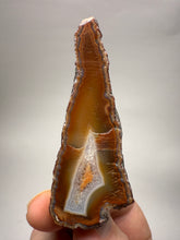 Load image into Gallery viewer, RARE POLEHEDROID Indonesian Sumatra Agate Pair – Vibrant Banded Chalcedony with Rich Color Zoning | Ethical Lapidary &amp; Collector Display Specimens
