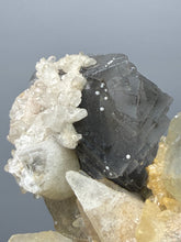 Load image into Gallery viewer, Isometric Fluorite &amp; Scalenohedral Calcite Specimen | Pakistan Mineral Collector Display Piece
