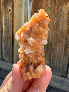 Orange Gem Heulandite • Maharashtra, India