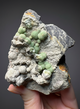 Load image into Gallery viewer, High-Grade Green Wavellite Collectors Specimen - Radiating Botryoidal Crystal Formation - Arkansas, USA
