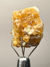 Load image into Gallery viewer, Hessonite Garnet Cluster on Matrix – Thumbnail Collector Specimen from Pakistan | High-Grade Orange-Red Garnet Crystals
