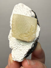 Load image into Gallery viewer, Rare Druzy Golden “Diamond” Calcite on Zeolite Matrix — Maharashtra, India | Collector Cabinet Specimen

