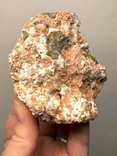 Load image into Gallery viewer, Peach Druzy Heulandite on Matrix – India | Rare Peach Crystal Mineral Specimen for Collectors &amp; Display

