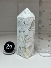 Load image into Gallery viewer, White Pseudomorph Agate after Anhydrite Obelisk Tower from Mexico
