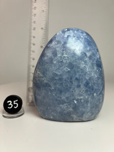 Blue Celestite Heart