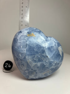 Blue Celestite Heart