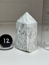 Load image into Gallery viewer, White Pseudomorph Agate after Anhydrite Obelisk Tower from Mexico
