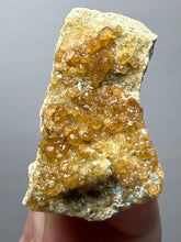 Load image into Gallery viewer, Hessonite Garnet Cluster on Matrix – Natural Collector Specimen from Pakistan | High-Grade Orange-Red Garnet Crystals

