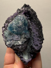 Load image into Gallery viewer, High-Grade Rare Purple-Green-Blue Cubic Fluorite | Cabinet Mineral Collector Specimen | Zhejiang Province, China

