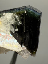 Load image into Gallery viewer, Blue Cap Dark Green Stak Nala Tourmaline and Cleavelandite – Haramosh Mountains, Pakistan | Thumbnail Specimen
