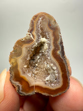 Load image into Gallery viewer, Polished Malawi Agate Half – High-Grade African Banded Agate Display Specimen
