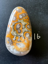 Load image into Gallery viewer, Bumblebee Jasper Agate Palm Stone from West Java, Indonesia • AAA High Grade
