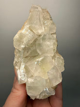 Load image into Gallery viewer, High-Grade Light Green Apophyllite on Pink Stilbite Zeolite | Indian Collector Mineral Specimen

