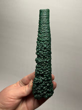 Load image into Gallery viewer, 7.3” Museum-Grade Druzy Malachite Stalactite “Cave” Formation | DR Congo | Mineral Collector Specimen
