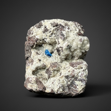 Load image into Gallery viewer, Rare Electric Blue Cavansite on Druzy Matrix – Collector Mineral Specimen | India
