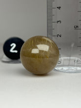 Load image into Gallery viewer, Golden Rutile Quartz (AKA Golden Angel Hair Quartz) Sphere
