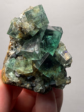 Load image into Gallery viewer, Rare Tenebrescent Color-Changing Cubic Fluorite | Hidden Forest Pocket — Diana Maria Mine, Frosterley, Weardale, County Durham, England
