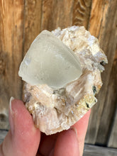 Load image into Gallery viewer, Yellow Diamond Calcite + Pearl Heulandite • Maharashtra, India
