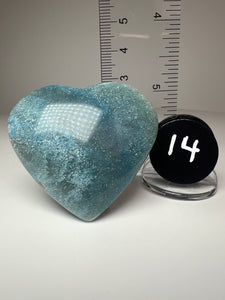 Blue Trolleite from Brazil • Heart