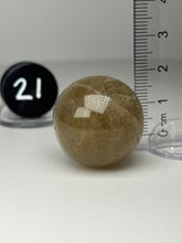 Load image into Gallery viewer, Golden Rutile Quartz (AKA Golden Angel Hair Quartz) Sphere
