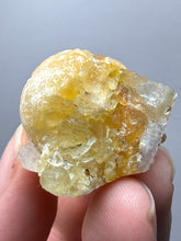 Load image into Gallery viewer, Rare Botryoidal Yellow Fluorite on Quartz Matrix  Collector Mineral Specimen – Maharashtra, India

