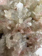Load image into Gallery viewer, Pink and Pearl Heulandite + White Botryoidal Chalcopyrite • Maharashtra, India
