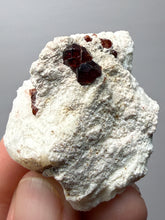 Load image into Gallery viewer, High-Grade Naturally Faceted Red Spessartine Garnet on Matrix — Skardu, Pakistan
