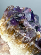 Load image into Gallery viewer, Premium Hematite-Phantom Deep Magenta Ametrine Cluster | Deccan Traps, India | Collector Mineral Specimen
