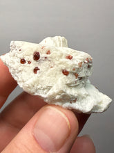 Load image into Gallery viewer, High-Grade Naturally Faceted Red Spessartine Garnet on Matrix — Skardu, Pakistan

