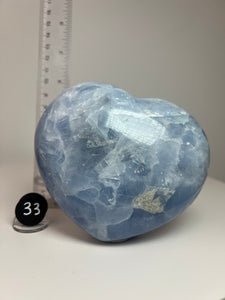 Blue Celestite Heart