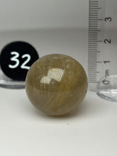 Load image into Gallery viewer, Golden Rutile Quartz (AKA Golden Angel Hair Quartz) Sphere
