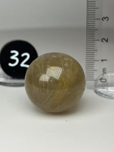 Golden Rutile Quartz (AKA Golden Angel Hair Quartz) Sphere