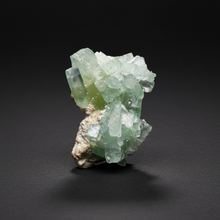 Load image into Gallery viewer, Luminous Mint Apophyllite with Glittering Druzy Sugar Quartz – India
