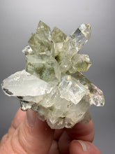 Load image into Gallery viewer, Chlorite-Included Faden Quartz Cluster (Green Phantom Quartz) | Pakistan Mineral Specimen
