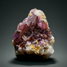 Load image into Gallery viewer, Premium Hematite-Phantom Deep Magenta Ametrine Cluster | Deccan Traps, India | Collector Mineral Specimen
