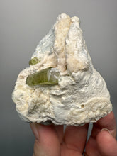 Load image into Gallery viewer, Watermelon Tourmaline &amp; Aquamarine on Matrix – Collector Mineral Specimen from Pakistan
