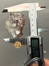 Load image into Gallery viewer, Lustrous Apophyllite over Red Heulandite (Zeolite Pocket) — Deccan Traps, Maharashtra, India
