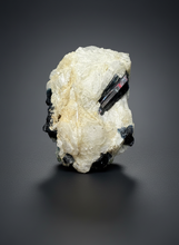 Load image into Gallery viewer, Blue Indicolite &amp; Mint Green Tourmaline on Matrix – Pegmatite Mineral Specimen from Pakistan
