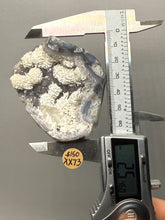 Load image into Gallery viewer, Mordenite with Optical Calcite on Druzy Chalcedony | Mineral Cabinet Specimen | Deccan Traps, India
