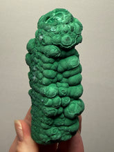 Load image into Gallery viewer, 4.1” High-Grade Malachite Stalactite “Cave” Formation | DR Congo | Mineral Collector Specimen
